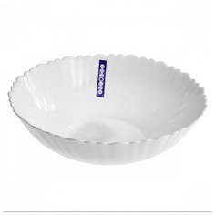 Салатник круглый 23см белый, стеклокерамика Teropal