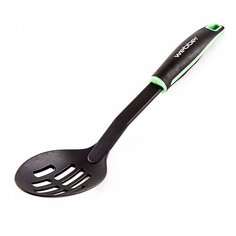"BE-1157N Ложка-шумовка черный с зеленым ""Classic Oregano"" 32 см (72)" Webber