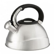 AK-531 Чайник ALPENKOK из нерж.стали 3,0 л, со свистком, капсул.дно (12)
