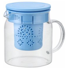 Заварочный чайник 800 мл голубой Alpenkok