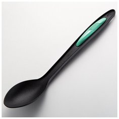 "BE-1651Y Ложка поварская ""Comfort mint"" 34см черный с мятным (36) (144)" Webber