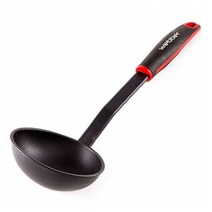 "BE-1155N Половник черный с красным ""Classic Tomato"" 32 см (72)" Webber