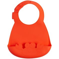 Нагрудник силиконовый "Краб" Little Angel