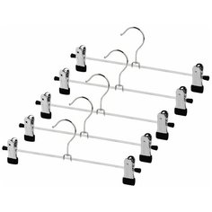 Набор вешалок для брюк и юбок с клипсами, 30*11*2,3 см.,5 шт. Valiant