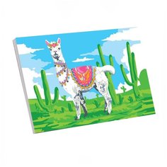 Картина по номерам на холсте с подрамником "Лама" 20*30 см 4971875 Школа талантов