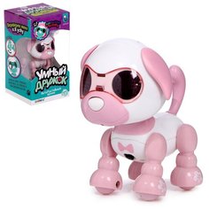 ZABIAKA Интерактивная игрушка "Мой дружок" свет звук,розовый SL-042311 5034633