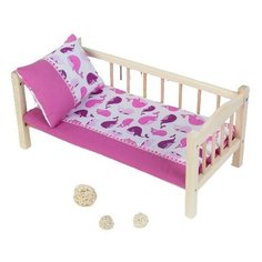 Кукольное постельное"Киты"простынь 46*36,одеяло,46*36,подушка 23*17 4200527 Страна Карнавалия