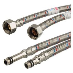 ПОДВОДКА ГИБКАЯ ДЛЯ СМЕСИТЕЛЕЙ (ЛАТУНЬ) 100 СМ (КОМПЛЕКТ 2 ШТ.) (1/50) "ELKA"