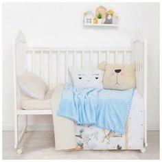 Плед двухслойный Крошка Я Milk&Cookie, 85*100 см, велсофт