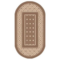 КОВЕР ЦИНОВКА "ЭКО" 0,5*0,8 М 7903/23 ОВАЛЬНЫЙ (1/10) "ЛЮБЕРЕЦКИЕ КОВРЫ"