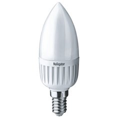 ЛАМПА СВЕТОДИОДНАЯ (LED) "ОНЛАЙТ" C37 СВЕЧА 08W 4000 К E27, МАТОВ., ХОЛ. СВЕТ 71 635