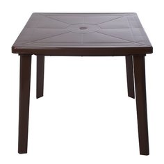 Стол обеденный садовый Стандарт Пластик квадратный, шоколадный