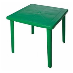 Стол обеденный садовый Стандарт Пластик квадратный, зеленый