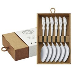 "Ложки чайные мельхиоровые ""Герб"", 6 штук"