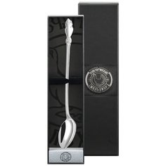 Ложка для размешивания кофе "Серебряная роза" посеребренная + футляр Кольчугинский мельхиор