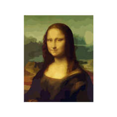Русская Живопись Картина по номерам Мона Лиза 40х50 см (G014)