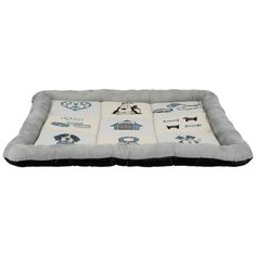 Лежак для собак и кошек TRIXIE Patchwork Lying Mat 75х60 см серый
