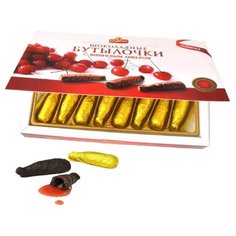 Конфеты шоколадные бутылочки с ликёром, Спартак, 178 гр.