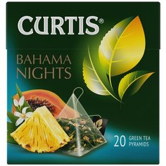 Чай зеленый Curtis Bahama Nights в пирамидках, 20 шт.