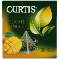 Чай зеленый Curtis Delicate Mango в пирамидках, 20 шт.