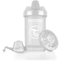 Поильник Twistshake "Crawler Cup", цвет: белый (Diamond), 300 мл