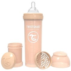Антиколиковая бутылочка Twistshake для кормления, цвет: пастельный бежевый (Pastel Beige), 330 мл