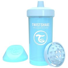 Поильник Twistshake "Kid Cup", цвет: пастельный синий (Pastel Blue), 360 мл