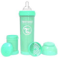 Антиколиковая бутылочка Twistshake для кормления, цвет: пастельный зелёный (Pastel Green), 330 мл