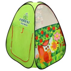 Палатка Наша игрушка Веселая улитка SG7003L-2, зеленый