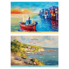 Альбом для рисования ArtSpace "Винтаж. Пейзажи", 24 л., 7 шт./2 дизайна в упаковке