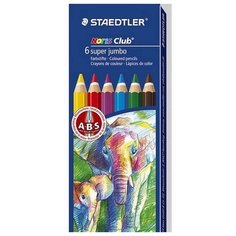 Набор цветных карандашей "Noris Club", 6 цветов Staedtler