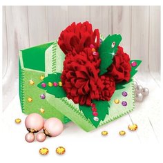 Набор для создания шкатулки из фетра «Цветы», с объемными элементами Школа талантов