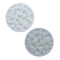 CON2521 Украшение 30мм (белый), 4шт АЙРИС пресс