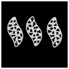 CON2522 Украшение 14*30 (белый), 5шт АЙРИС пресс