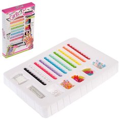 4625701 Набор для творчества Создаем яркие браслеты с цифрами, кисточками Арт Узор