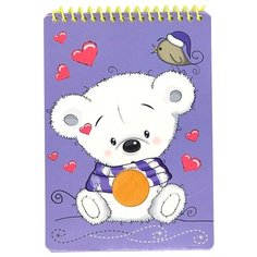 С6472 Блокнот- раскраска А5 с объемной аппликацией Пушистик на гребне, 20 л