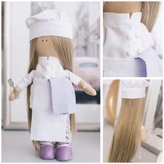 5470961 Интерьерная кукла Повар Селена, набор для шитья 15,6*22,4*5,2 см Арт Узор