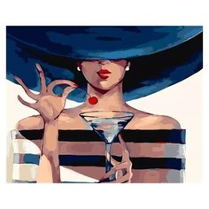 Картина по номерам, Дама, 40x50 Артхобби