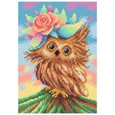 МС-030 Алмазная мозаика Очаровательная совушка19*27см Brilliart М.П.Студия