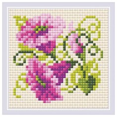 AM0030 Набор алмазной мозаики Риолис Вьюнок 10*10 см