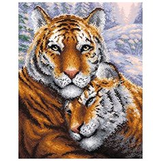 МС-020 Алмазная мозаика Тигры38*48см Brilliart М.П.Студия