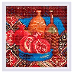 AM0033 Набор алмазной мозаики Риолис Гранаты 20*20см