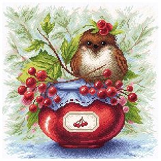 МС-009 Алмазная мозаика Крылатая калинка38*38см Brilliart М.П.Студия