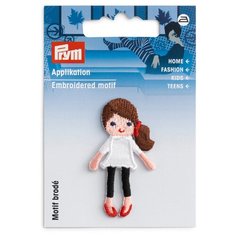 924291Термоаппликация Кукла коричн.волос 1шт. Prym