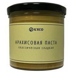 Арахисовая паста ILECO классическая сладкая натуральная, без сахара (300 гр)