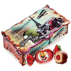 Конфеты "Кремлинка Вишенка" шкатулка-купюрница "Любимому дедушке", 150 г Кремлина