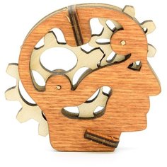 L-1448 Деревянная заготовка конструктор  Голова  6,3*6,5*1,7см Астра Astra & Craft