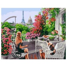 Картина по номерам GX 39108 Утро в Париже 40*50 Paintboy