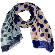 Палантин на голову/шарф палантин/палантин на шею/красивый палантин модный женский шарф шарф платок/легкий/21kdgvispn2201-36vr синий,бежевый/Vittorio Richi/100% вискоза/180x90