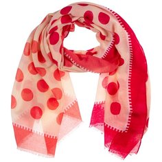 Палантин на голову/шарф палантин/палантин на шею/красивый палантин модный женский шарф шарф платок/легкий/21kdgvispn2201-35vr белый,розовый/Vittorio Richi/100% вискоза/180x90